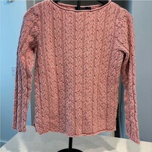 Ralph Lauren Pink Cable Knit Sweater